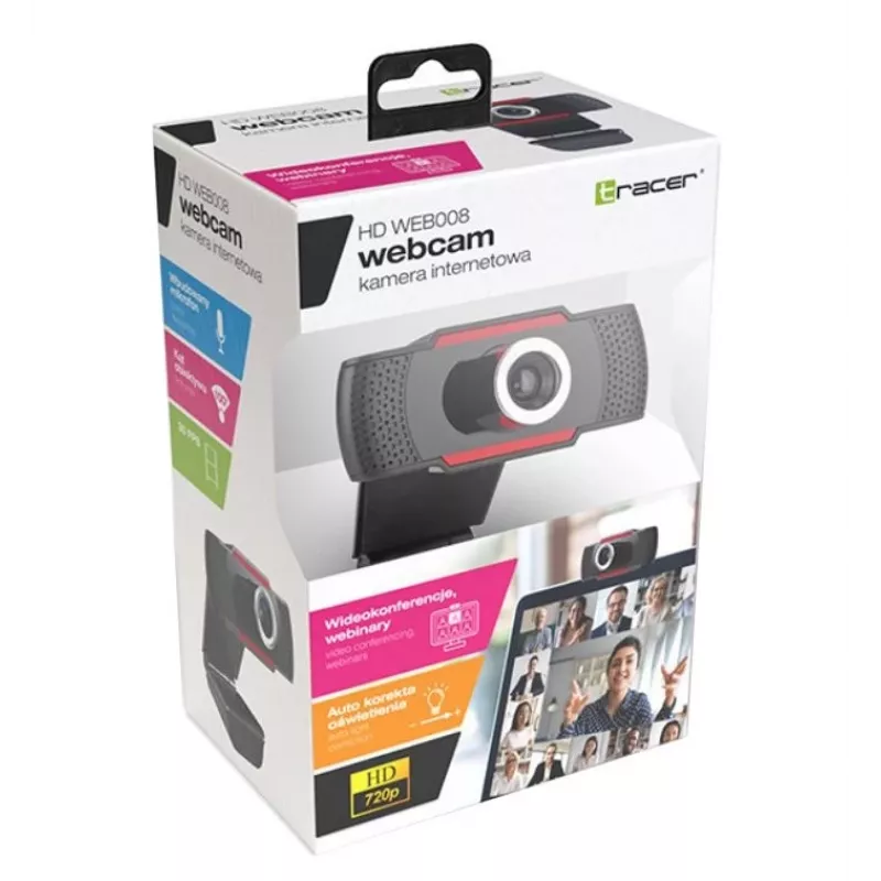 Webcam HD com microfone integrado Internet Tracer WEB008