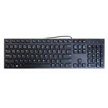 Teclado multimédia com fios Dell KB216 Layout US com teclado numérico — Ligação USB, Tamanho completo