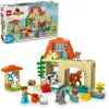 Brinquedo de construção LEGO DUPLO Quinta Cuidados com os Animais Conjunto 10416 — 74 peças, 2 minifiguras, idade 2+