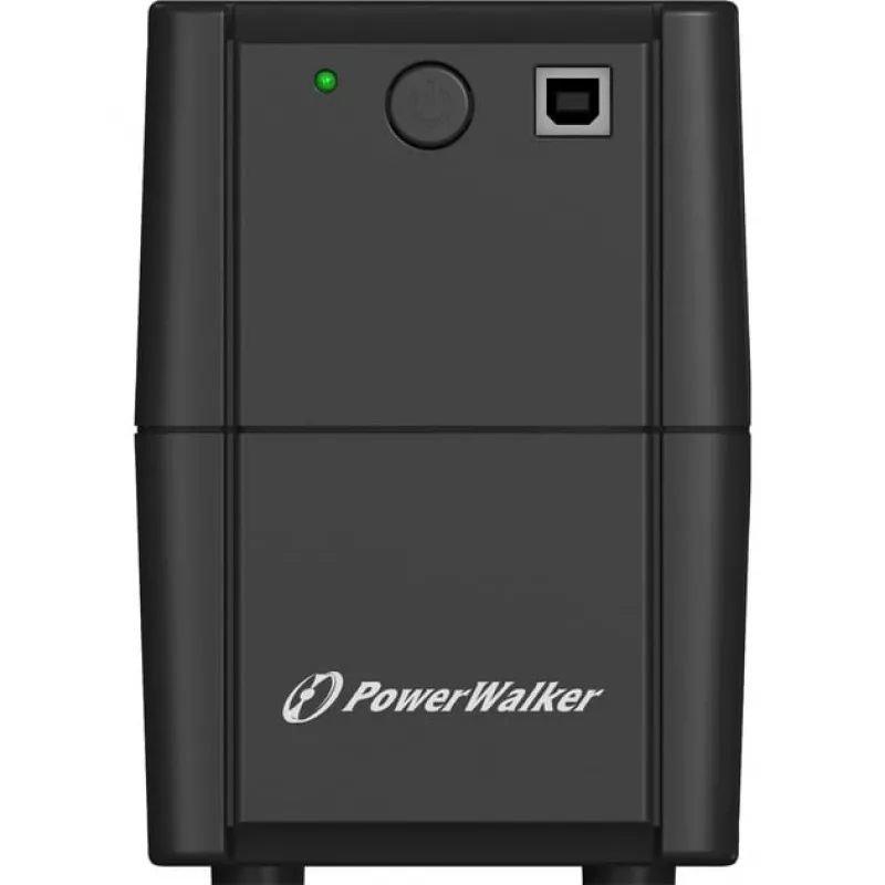 BlueWalker PowerWalker VI 650 SH IEC UPS, 650 VA (0,65 kVA), 360 W, 4 tomadas, 7 Ah, USB, 220-240 V, preto