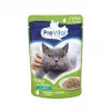 PREVITAL Cat Food Mix 4 Flavors comida húmida para gatos adultos esterilizados, frango, vitela, salmão, aves, 96 x 100 g (9,6 kg)