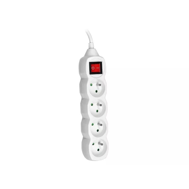 PowerWatch 3 m (4 tomadas) branco com interruptor de rede