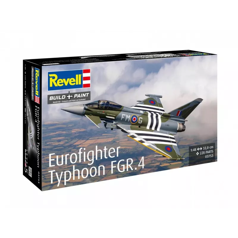 REVELL Eurofighter Typhoon FGR.4 1:48 kit de modelo em plástico