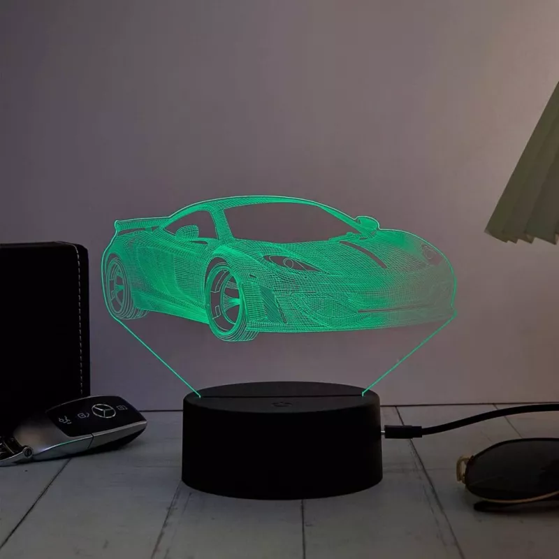 Decoração de luz LED RGB 3D para veículos MANTA SNL120RGB — lâmpada RGB para automóveis e motociclos