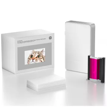 Folhas de autocolantes de papel Xiaomi autocolantes de papel fotográfico de sublimação de cor portátil 50 folhas para impressoras portáteis compatíveis
