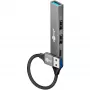 Hub USB Goobay Slim 4 portas, USB-A para USB-C™/USB-A, USB 3.2 (74458)