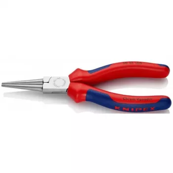 KNIPEX 30 35 160 – Alicate de ponta chata – 2,5 mm – 4,1 cm – Aço – Azul/Vermelho – 16 cm