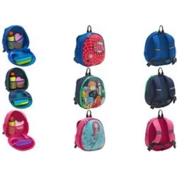Mochila infantil WEDO 243 3302 — mochila escolar, vermelha, bolsas de rede no interior e exterior