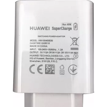 Huawei - HW-100400E00 SuperCharging-Adapter - 2A - branco - Carregador USB (HW-100400E00)