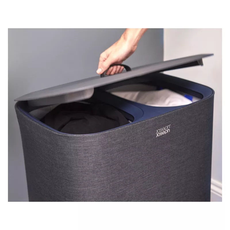 Cesto de separação de roupa Joseph Joseph Tota 90 L preto