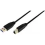 Logilink - Cabo USB - USB Type-A 9 pinos (M) - USB Type-B 9 pinos (M) - 1 m (USB 3.0) (CU0023)