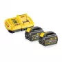 DeWalt DCB118T2-QW XR FLEXVOLT kit inicial, 2 baterias 54 V 2 Ah e carregador