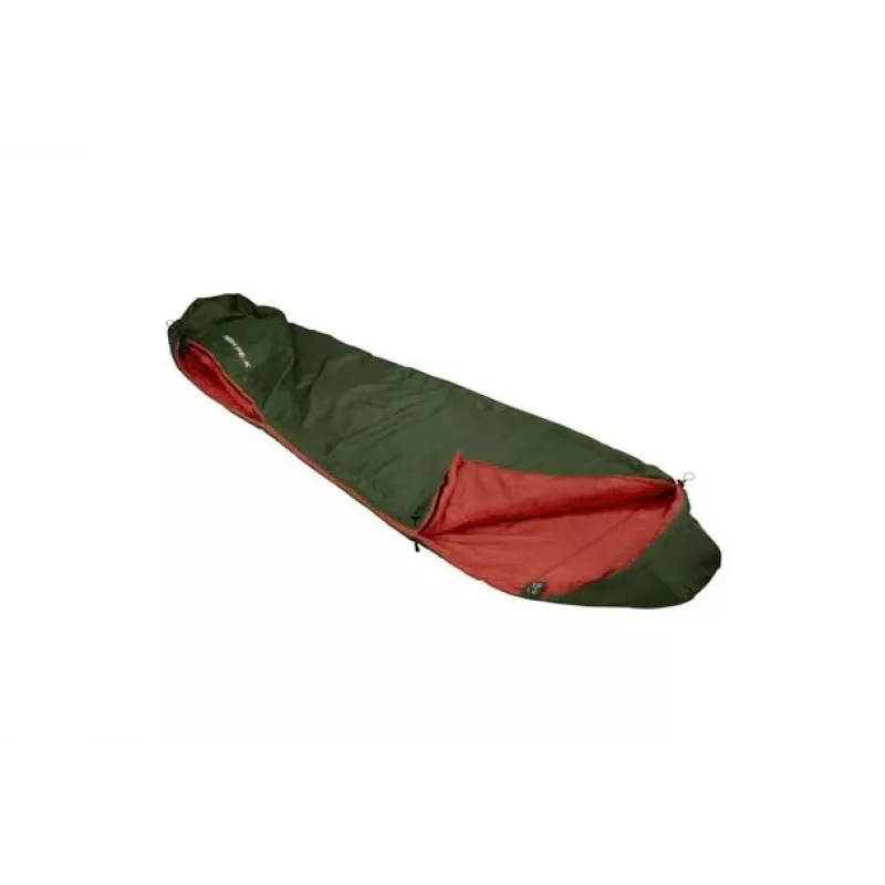 Saco-cama tipo múmia High Peak Lite Pak 1200 Poliéster verde, vermelho 23263