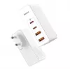 Carregador de viagem Baseus GaN2 Pro Quick 2x USB + 2x USB-C, 100W, EU (Branco)