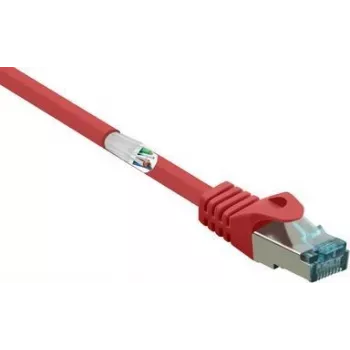 RF-5043972 Cabo de rede RJ45 cabo patch CAT 6a S/FTP 1,00 m Vermelho Ignífugo 1 unid. (RF-5043972)