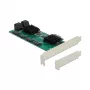 Placa DeLOCK 8 portas SATA PCI Express x1 formato Low-Profile