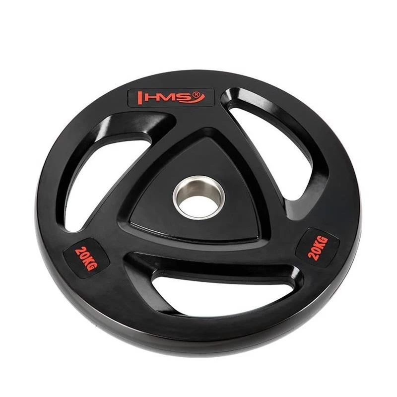Disco de peso olímpico com revestimento de borracha HMS Fitness TOX20 1 unid.