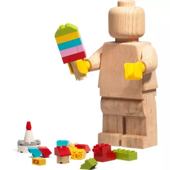 LEGO Minifigura de madeira, decoração madeira