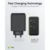 Carregador de interior Goobay 61757 Carregamento rápido USB Type-C 2 Portas Preto