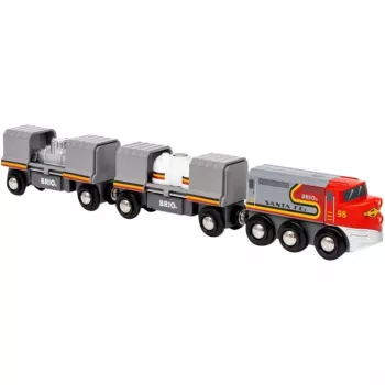 Comboio BRIO World Santa Fe Train Trains of the World multicolor
