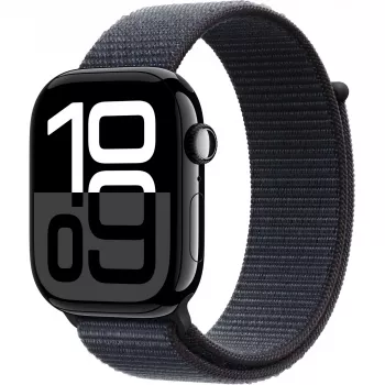 Apple Watch S10 Alumínio preto diamante bracelete desportiva Loop Tinta GPS + Cellular 46mm MWY53QF/A 2024