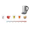 Chaleira elétrica Caso 1,7 l 2200 W preto aço inoxidável