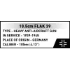 Conjunto de construção Cobi Blöcke 10,5 cm Flak 39 — 339 peças