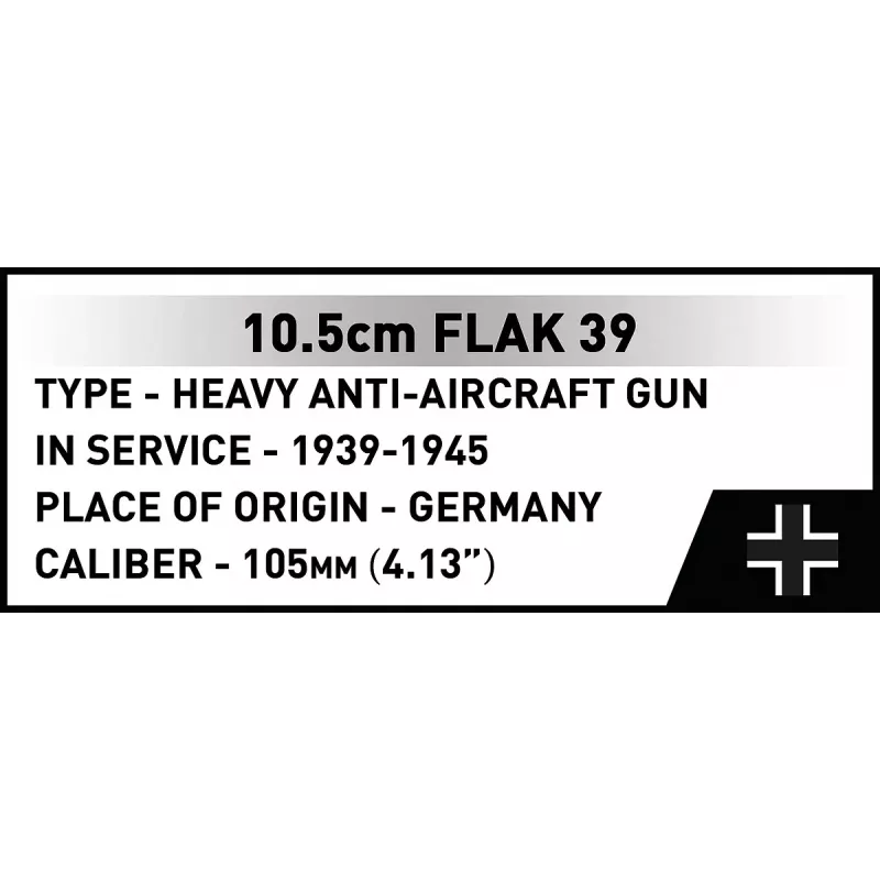 Conjunto de construção Cobi Blöcke 10,5 cm Flak 39 — 339 peças