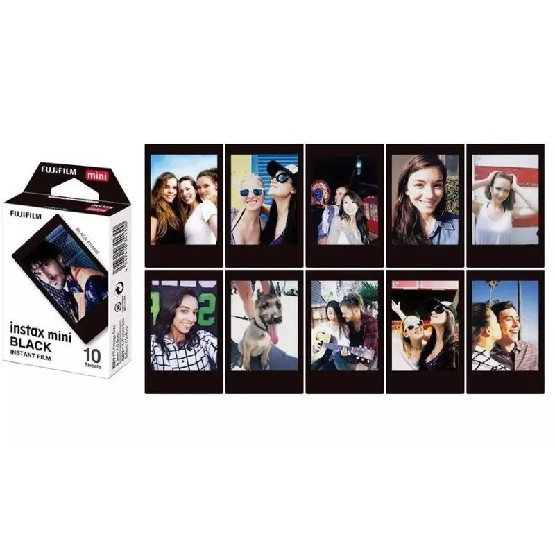 Pacote de filme instantâneo Fujifilm Instax Mini — 10 folhas, formato cartão de crédito