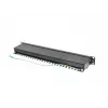 Patch panel 1U LANBERG PPS5-1024-B — 24 portas RJ-45 Cat5, metal, preto, montagem em rack