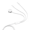 Cabo de carregamento magnético Joyroom S-IW008 Lightning USB-C 5V 1,2m branco