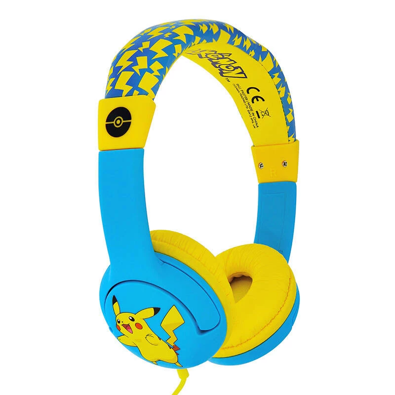Auscultadores com fio para criança OTL Pokémon Pikachu (azul-amarelo)