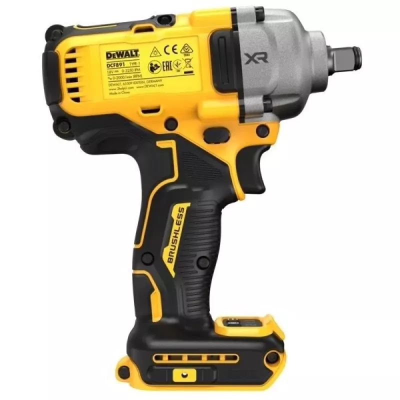 Chave de impacto DeWALT DCF891P2T-QW, sem escovas, 18V 5,0Ah, encaixe 1/2