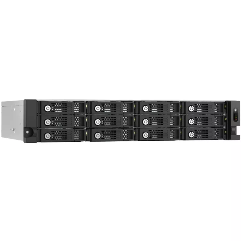 QNAP - conjunto de discos - 12 baías (SATA-600) - SAS 12Gb/s (externo) - Rack - montagem - 2U (TL-R1200PES-RP)