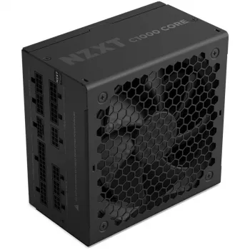 C1000 GOLD CORE, fonte de alimentação para PC preta, 1x 12-Pin High Power GPU, 3x PCIe, gestão de cabos, 1000 Watt