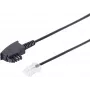Cabo telefónico helos 70002-1 TAE-F para RJ-45, 1 m