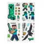 Autocolantes de janela Paladone Minecraft PP13105MCF – autocolantes decorativos reutilizáveis para janelas e superfícies lisas