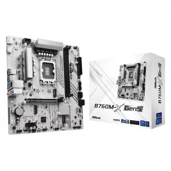 Placa-mãe ASROCK B760M-X GEN5 mATX para LGA1700, 2× DDR5, DisplayPort e HDMI