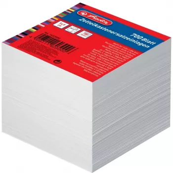 Bloco de notas adesivas quadrado Herlitz 1603000 branco 700 folhas autoadesivo