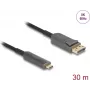 Cabo ótico ativo DELOCK USB-C para DisplayPort 30 m (modelo 81609)