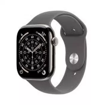 Smartwatch Apple Watch Series 11 GPS + Cellular 42mm caixa Natural Titan com Sport Loop Stone cinzento