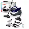 Aspirador de água e pó Bosch BWD 41740 AquaWash&Clean — 1700 W, depósito de 5 litros, filtro EPA, tubo telescópico, raio de 9 m, roxo
