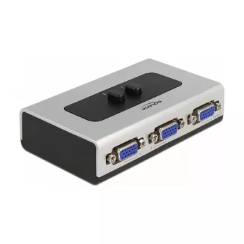 Comutador VGA DeLOCK 87758 2 portas manual bidirecional