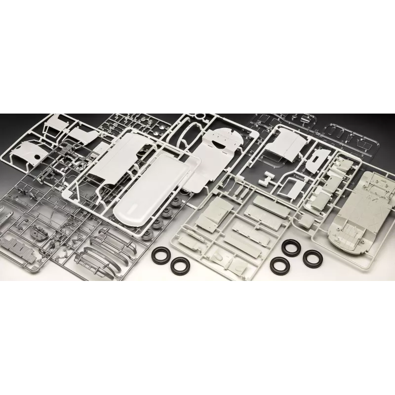 Modelo em plástico VW T1 Panel Van - decoração Gulf 1/24