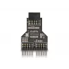 Adaptador de cabo DeLOCK 60045 9 pinos USB 2.0 2 x pin header de 9 pinos preto