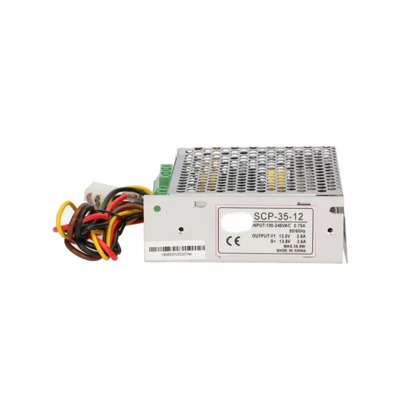 Fonte de alimentação com carregador de bateria Extralink SCP-35-12 13,8 V 35 W 12 V caixa metálica, entrada 100–240 V AC