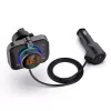 Transmissor FM SAVIO TR-14 Bluetooth USB, FM 87,6–107,9 MHz, MicroSD, USB-C, alimentação 12 V automóvel
