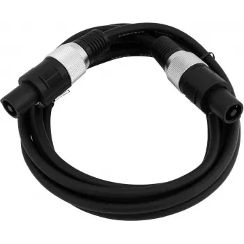 Cabo de coluna Omnitronic 2 x 2,5 mm², 5 m, preto