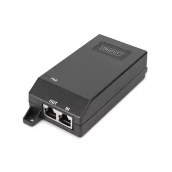 Injetor PoE+ Gigabit Ethernet Digitus 802.3at 30 W Preto
