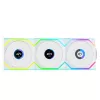 Lian Li UNI FAN SL Wireless 120 ARGB PWM ventoinha para caixa, 120 mm, pack de 3 com controlador, branca